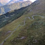 View of the switchbacks from the tram.