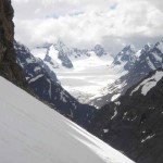 Half way up. Photo by Frank Baker.