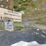Cabin and lake at top of pass