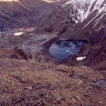 Black Lake and trail leading to Williwaw Valley.