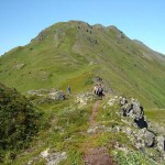Ascent to the ridge. Photo by Bill Walker.