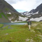 Dave at Grizzly Bear Lake. Photo by Frank Baker.