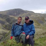 Father and son on Ermine Hill. Photo by B. Schwellinger.