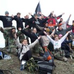 The 2007 Mount POW-MIA flag replacement team tribute to Shane Woods, Killed in Action Aug 9, 2006, in Iraq.  Participated in the early replacement teams, and picnic table placements. Photo submitted anonymously.