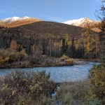 View of Peter's Creek and the surrounding mountains in the fall