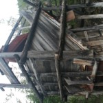 One of the old mining buildings at Rambler Mine
