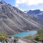 Peak and lake. Photo by Hunter Burton.