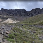 View of the volcano near the summit