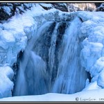 Thunderbird Falls in winter. Photo by Logan Guinn.