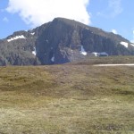 View of peak from pass