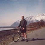 Biking along Turnagain Arm