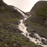 Scary waterfall crossing